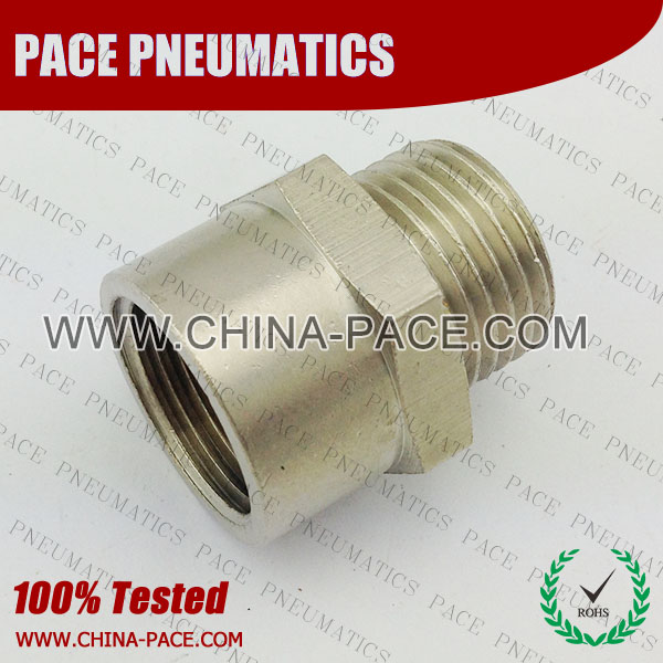 Psmf,Brass air connector, brass fitting,Pneumatic Fittings, Air Fittings, one touch tube fittings, Nickel Plated Brass Push in Fittings